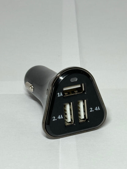 3-Way High-Speed USB Car Charger