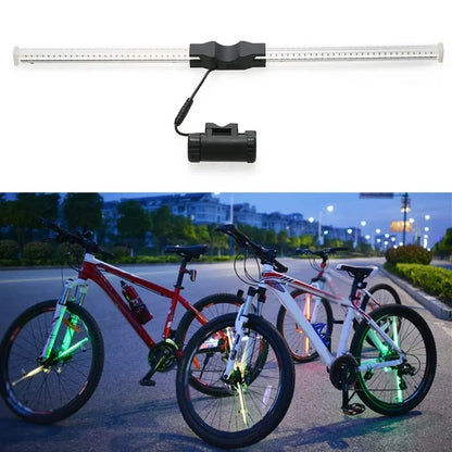 YQ8008 bike bicycle wheel lights put your photos and video into bicycle wheel screen within SD card DIY programming