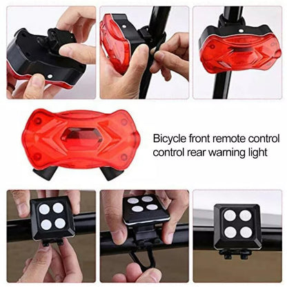 Laser LED Bicycle USB Indicator Bike Rear Tail Turn Signal Light With Remote