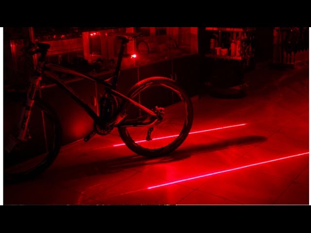 Laser LED Bicycle USB Indicator Bike Rear Tail Turn Signal Light With Remote